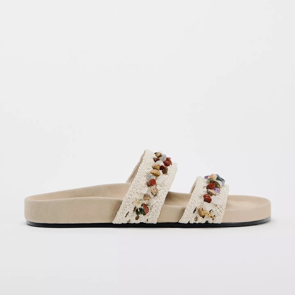 Flat strappy sandals